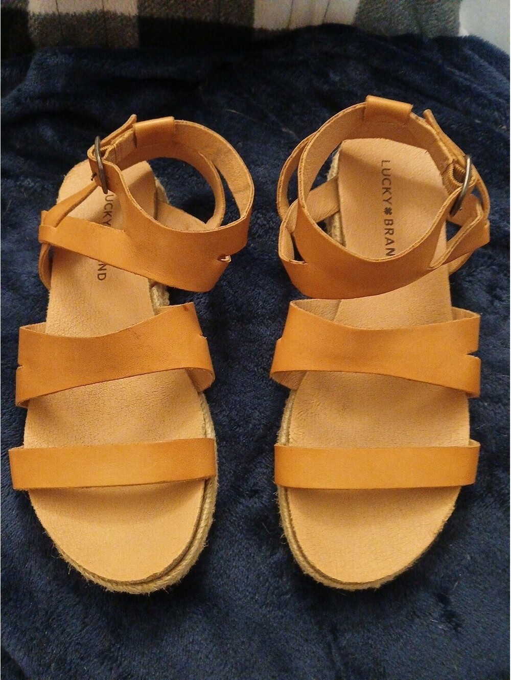 Women's Lucky Brand Strappy Wedge Sandal W 7.5